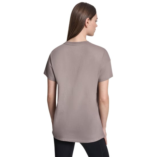 DKNY Dames/Dames 1989 Shimmer Regular T-shirt (Paddestoel) - Image 3