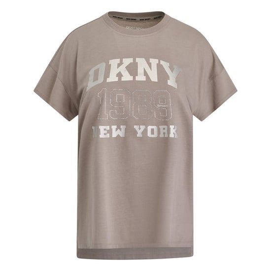 DKNY Dames/Dames 1989 Shimmer Regular T-shirt (Paddestoel) - Image 5