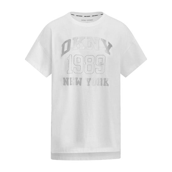 DKNY Dames/Dames 1989 Shimmer Regular T-shirt (Wit) - Image 2