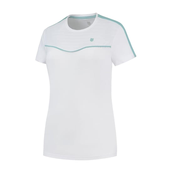 K-Swiss Hypercourt T-shirt met ronde hals voor dames (Wit) - Image 1