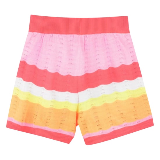 Billieblush Meisjes Gehaakte Golf Streep Shorts (Koraal) - Image 2
