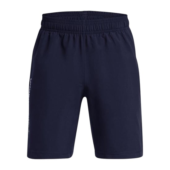 Under Armour Technische geweven korte broek met logo voor jongens (Academie Blauw) - Image 1