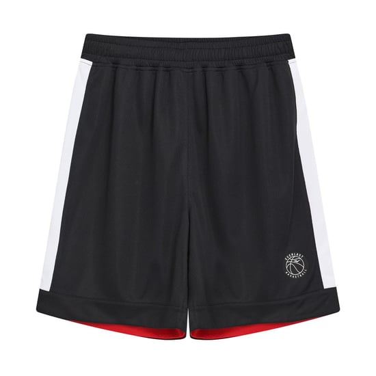 Everlast Basketbal Shorts Kinderen/Kinderen Zijpanelen (Zwart/Rood) - Image 1