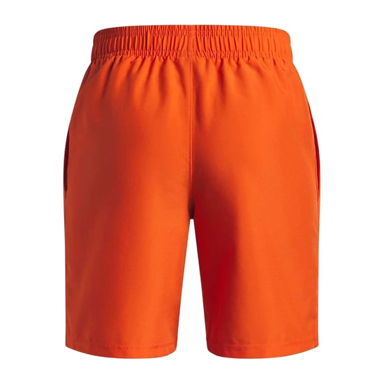 Under Armour Technische geweven korte broek met logo voor jongens (Oranje) - Image 2