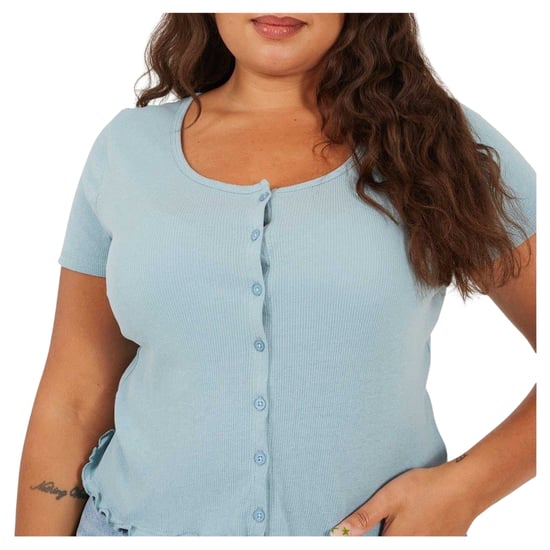 Brave Soul Dames/Dames Geribd Plus T-shirt (Eendenei) - Image 3