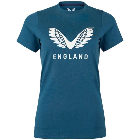 Castore Dames Engeland Katoenen T-Shirt (Peacoat) - Image 1