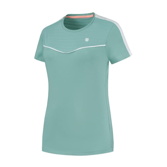 K-Swiss Hypercourt T-shirt met ronde hals voor dames (Blauw) - Image 1