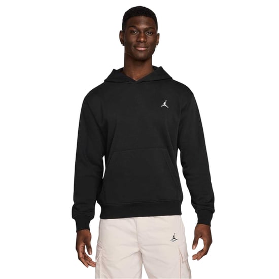 Nike Air Jordan Essential fleece-hoodie voor heren (Zwart, Wit) - Image 1