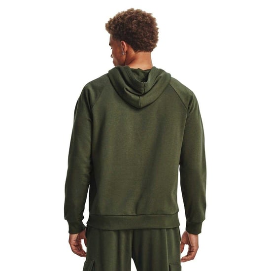 Under Armour Heren fleece hoodie (Marine/Wit) - Image 3