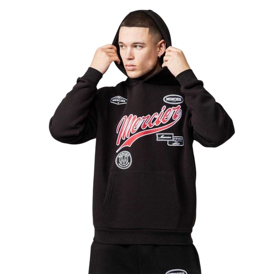 Mercier Heren Geborduurde Hoodie (Zwart) - Image 3
