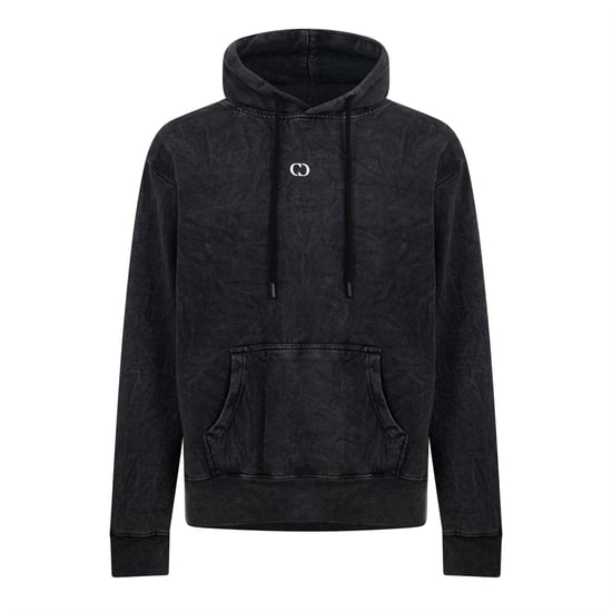 Criminal Damage Heren Galaxy-hoodie met gewassen look (Zwart wassen) - Image 1