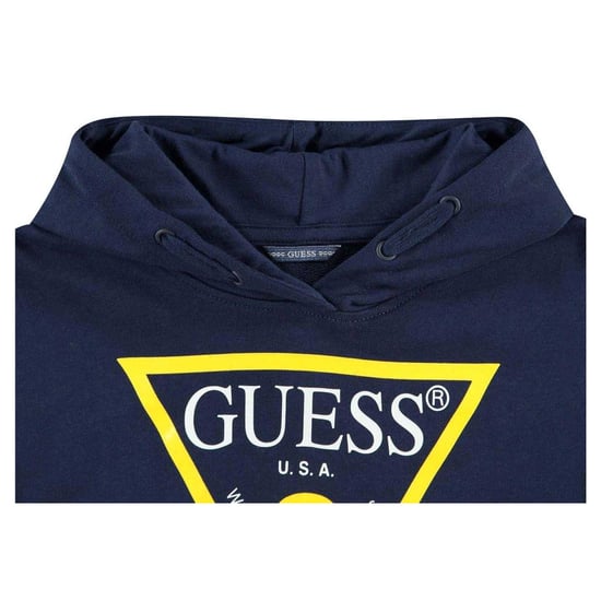 Guess Kinder/Kinder Oth Logo Trekkoord Hoodie (Blauw) - Image 3