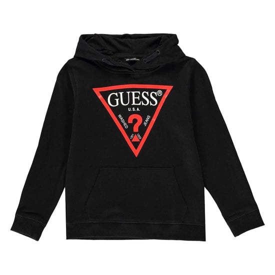 Guess Kinder/Kinder Oth Logo Trekkoord Hoodie (Zwart) - Image 1