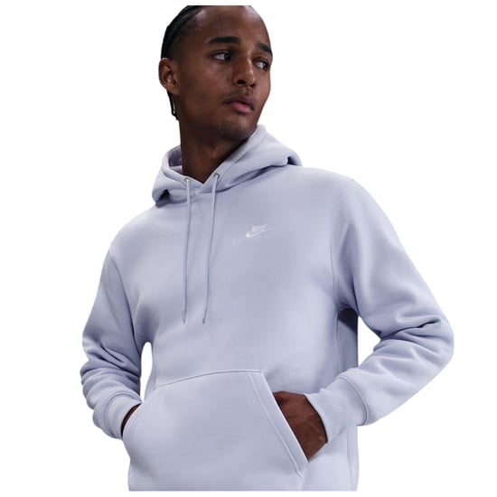 Nike Heren Club Fleece Pullover Hoodie (Spook/Wit) - Image 4
