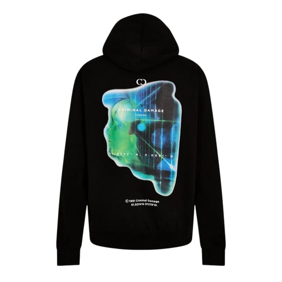 Criminal Damage Grafische heren Hoodie (Zwart) - Image 2