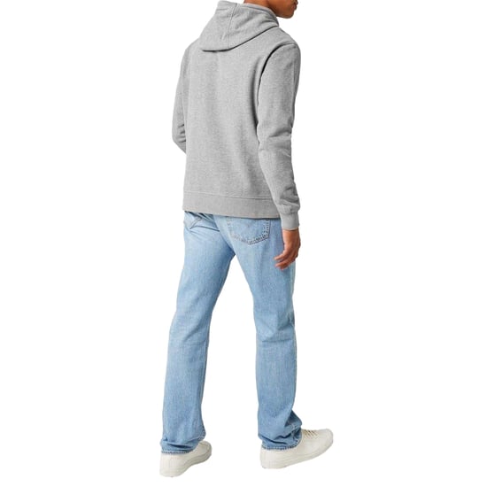 Firetrap Heren Grafische Fleece Hoodie (Grijze Mergel) - Image 5