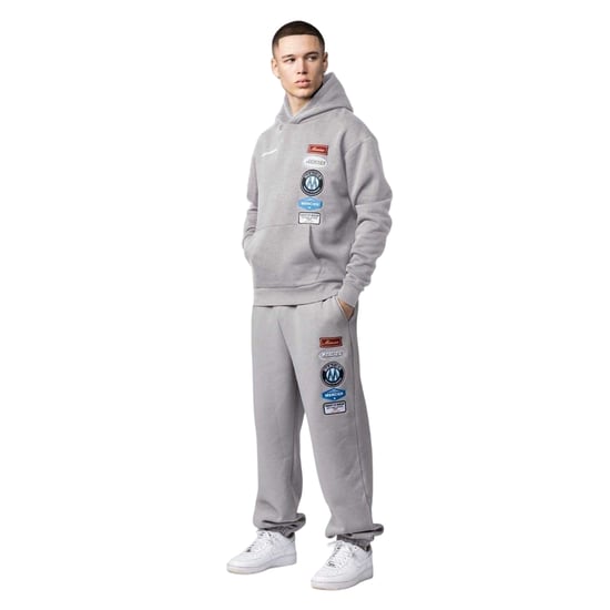 Mercier Unisex mouwloze capuchon voor volwassenen (Grijs) - Image 1