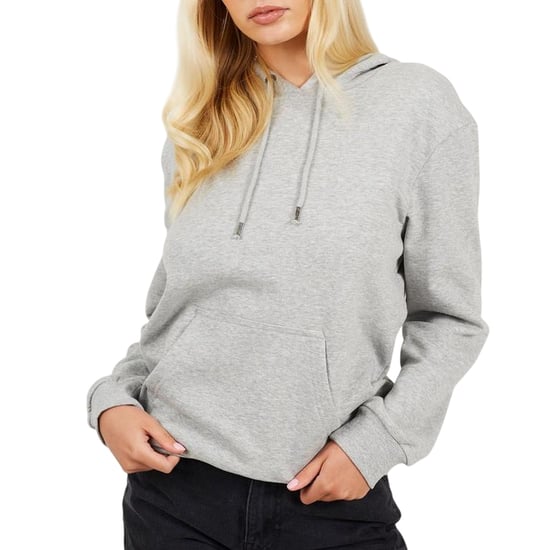 Brave Soul Dames/Dames Trekkoordhoodie (Grijs Marl Marl) - Image 1