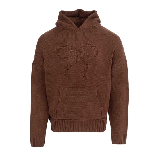 Miso Dames/Dames Sweatshirt met Strikdetail Relaxed Fit (Bruin) - Image 1