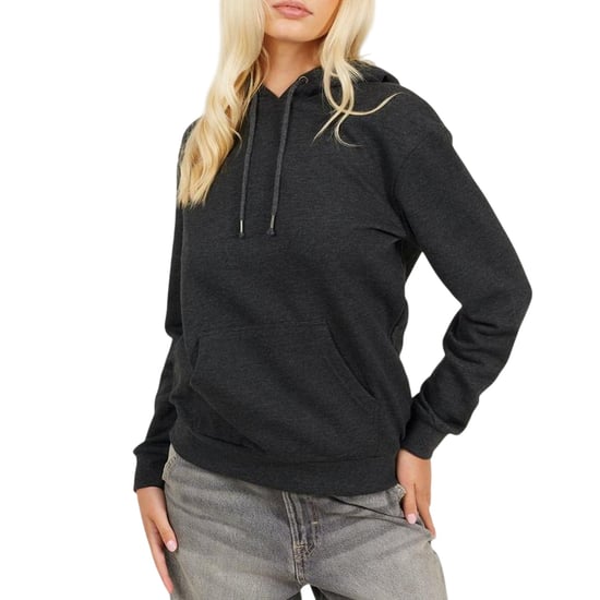 Brave Soul Dames/Dames Trekkoordhoodie (Houtskool) - Image 1