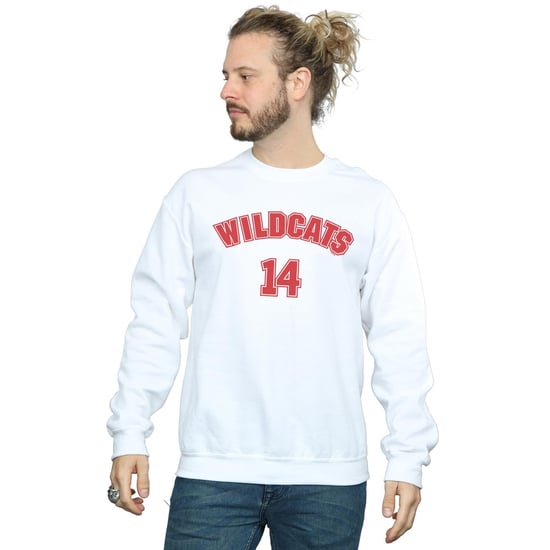 Disney Heren High School Musical The Musical Wildcats 14 Sweatshirt (Wit) - Image 1