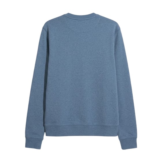 Farah Heren-sweatshirt met ronde hals van biologisch katoen (Blauwe vloed) - Image 2