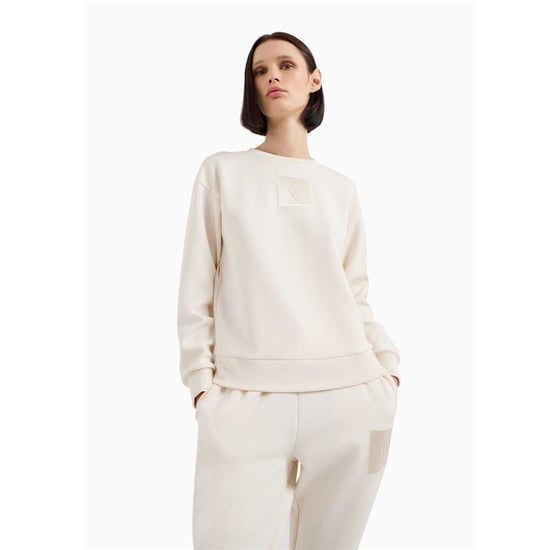 Armani Exchange Dames/Dames Crew Hals Regular Sweatshirt (Licht Beige) - Image 1
