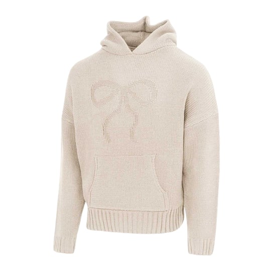 Miso Dames/Dames Sweatshirt met Strikdetail Relaxed Fit (Crème) - Image 3