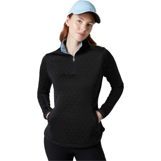 Callaway Dames/Dames Funnel Neck Raglan Golf Sweatshirt (Kaviaar) - Image 2