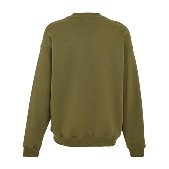 Off White Heren Sweatshirt met lange mouwen en ronde hals (Mos/Zwart) - Image 2