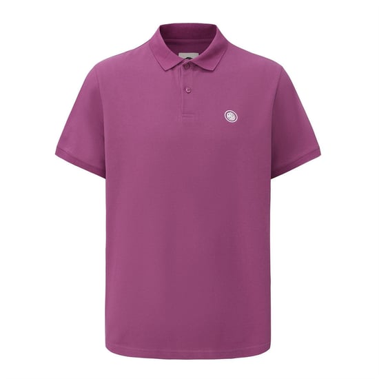 Pretty Green Heren Katoenen Polo Shirt (Paars) - Image 1