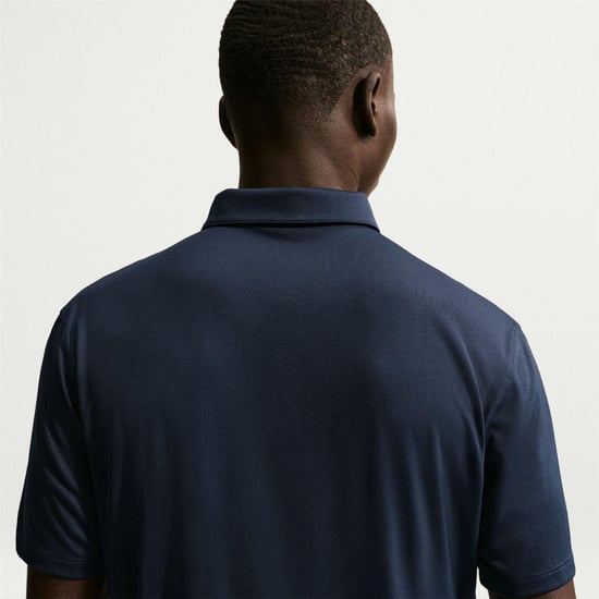 Nike Heren Performance Poloshirt met Korte Mouwen (Marine, Wit) - Image 2