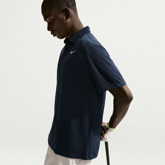 Nike Heren Performance Poloshirt met Korte Mouwen (Marine, Wit) - Image 3