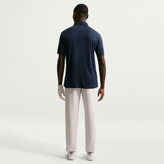 Nike Heren Performance Poloshirt met Korte Mouwen (Marine, Wit) - Image 5