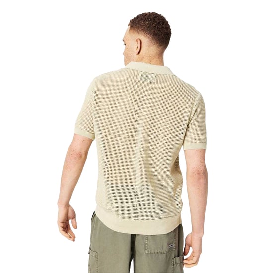 Jack Wills Heren Gebreid Normaal Poloshirt (Pistachio) - Image 3