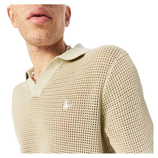 Jack Wills Heren Gebreid Normaal Poloshirt (Pistachio) - Image 4