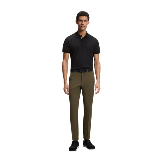Boss Heren Piqué Polo Shirt (Zwart) - Image 4
