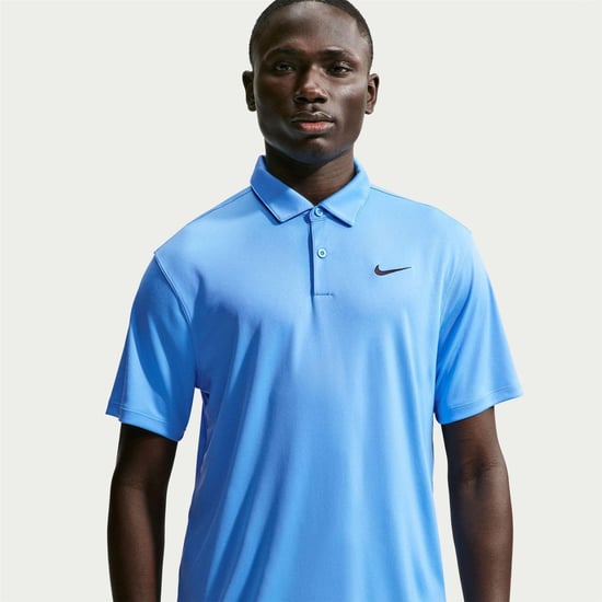 Nike Heren Performance Poloshirt met Korte Mouwen (Universitair Blauw) - Image 1