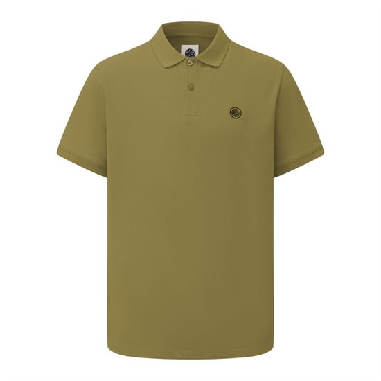 Pretty Green Heren Katoenen Polo Shirt (Kaki Groen) - Image 1