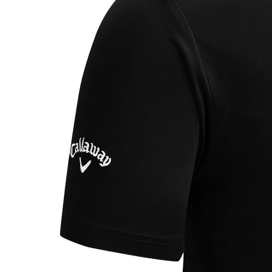Callaway Heren Swing Tech Solid Colour Polo Shirt (Kaviaar) - Image 3