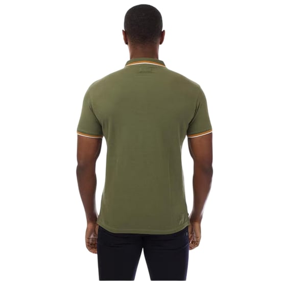 Aquascutum Heren Slim Korte Mouwen Polo Shirt (Groen/Wit) - Image 2