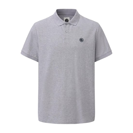 Pretty Green Heren Katoenen Polo Shirt (Grijs) - Image 1