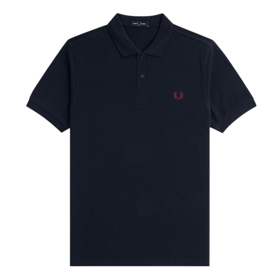 Fred Perry Heren Logo Katoenen Polo Shirt (Marine) - Image 1