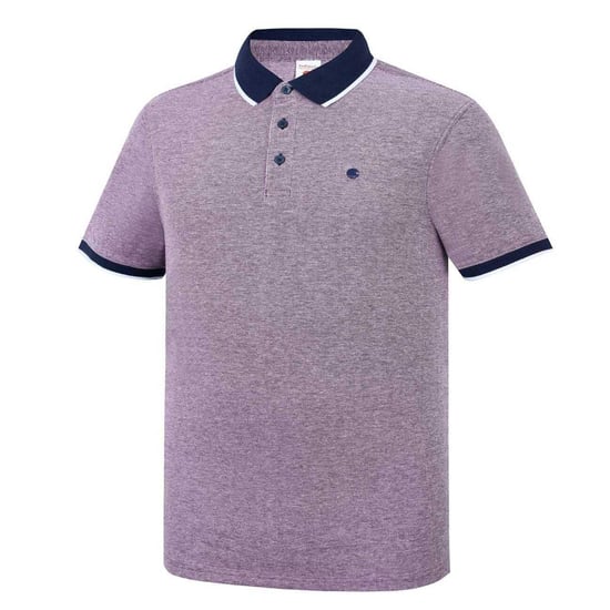 SoulCal Heren Piqué Poloshirt (Bourgogne/Wit) - Image 3