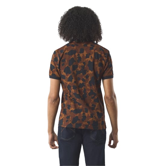 Pretty Green Heren Camo Poloshirt met Korte Mouwen (Bruin) - Image 3