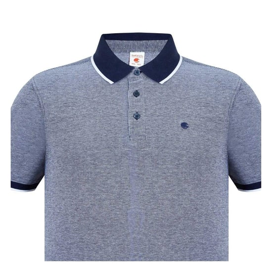 SoulCal Heren Piqué Poloshirt (Marine, Wit) - Image 4