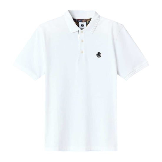 Pretty Green Heren Huis Paisley Poloshirt (Wit) - Image 1