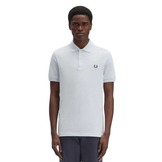 Fred Perry Heren Logo Katoenen Polo Shirt (Ijsblauw) - Image 1