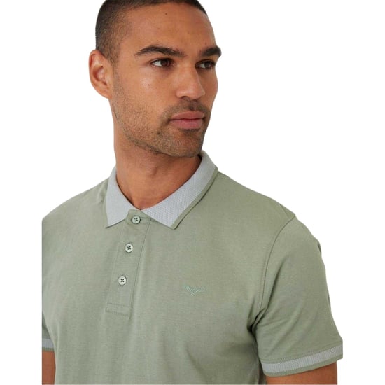 Threadbare Mannelijke Shandy Nocturnal Poloshirt (Salie) - Image 3