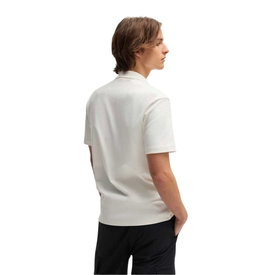 Hugo Mannen Deabono Logo Polo Shirt (Natuurlijk) - Image 2